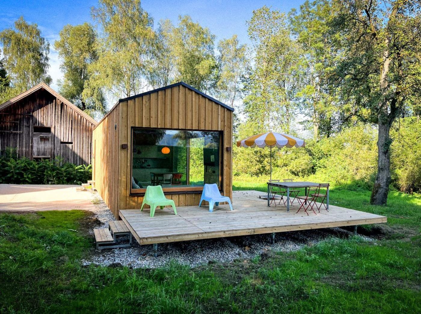 Die Klingerei - Tiny House Wiese Villa Seewalchen Exterior photo